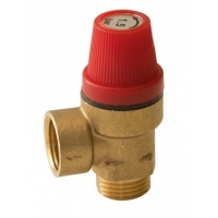 Клапан предохранительный 1,5bar 1/2"вр x 1/2"нр VRT для систем отопления