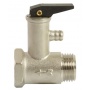 Клапан предохранительный для бойлера VRT 1/2''вр х 1/2"нр, 8.5 бар, ручка спуска черная