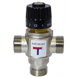 Термостатический смесительный клапан 1"нр VRT 20-45C, 2.5м3/ч  для ГВС и отопления