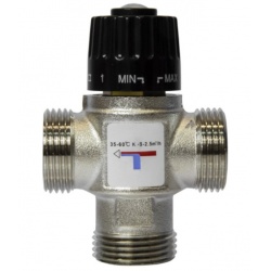 Термостатический смесительный клапан 1"нр VRT 35-60C, 2.5м3/ч  для ГВС и отопления