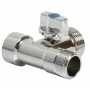 Кран шаровой трехпроходной 1/2"ВР х 3/4"НР х 1/2"НР VRT для стиральных и посудомоечных машин