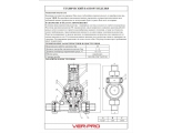 Редуктор давления мембранный 1/2"вр Vieir PN25 под манометр 1-6 бар