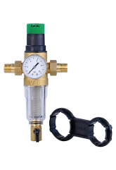 Фильтр с регулятором давления  1/2 для холодной воды СТЕКЛО Vieir  (10)