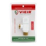 Кран угловой 1/2"НР/НР с отражателем Vieir ручка-вентиль, белый