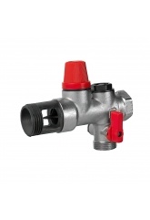 Группа безопасности 1/2"х3/4" Vieir 7bar для бойлера с предохранительным клапаном и шаровым краном