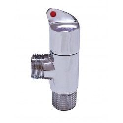 Кран угловой 1/2"НР/НР с отражателем Vieir ручка-флажок, хром, 2шт в блистере