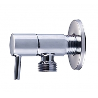 Кран угловой 1/2"НР/НР с отражателем Vieir ручка, хром