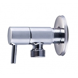 Кран угловой 1/2"НР х 3/4"НР с отражателем Vieir ручка, хром