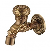 Кран шаровой водоразборный 1/2" Vieir Ретро декор Дракон бронза короткий