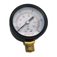 Манометр радиальный Vieir 50мм, 10bar, 1/4", класс 2.5