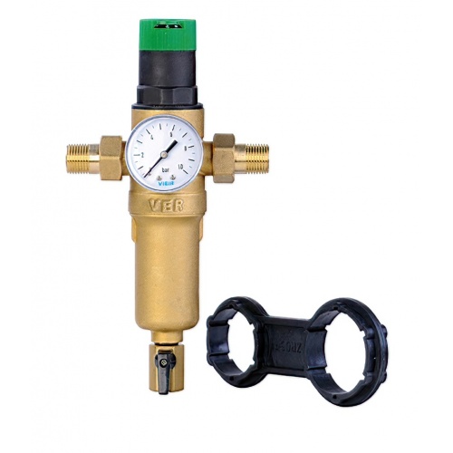 Фильтр с регулятором давления  1/2 для для горячей воды МЕТАЛЛ Vieir купить в интернет магазине Санрай73