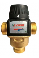 Термостатический смесительный клапан 1"нр Vieir 20-50C, 4.5м3/ч  для ГВС и отопления