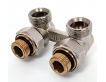 Узел нижнего подключения радиатора угловой 3/4" Vieir Multiflex для двухтрубных систем