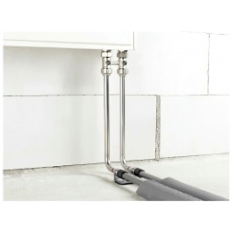 Узел нижнего подключения радиатора прямой 3/4" Vieir Multiflex для двухтрубных систем