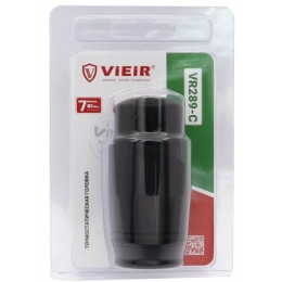 Головка термостатическая жидкостная Vieir 6.5-28C, M30X1,5, черная VR289-C
