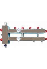 Гидравлический разделитель с коллектором Vieir 2+1 выхода, 70 кВт, нержавеющая сталь, квадрат