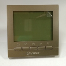 Терморегулятор комнатный Vieir VR405-D програмируемый, латунь матовая