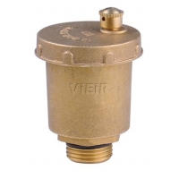 Воздухоотводчик 1/2"нр Vieir автоматический прямой с вертикальным выпуском латунь