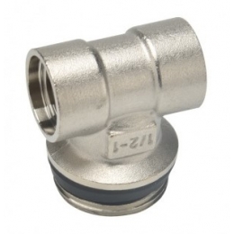 Тройник коллекторный 1"нр  х 1/2"вр  х 1/2"вр Vieir