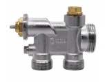 Узел термостатический Vieir с запорно-балансировочным клапаном для нижнего подключения радиатора