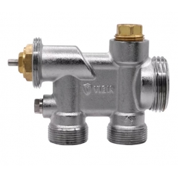 Узел термостатический Vieir с запорно-балансировочным клапаном для нижнего подключения радиатора