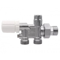 Узел термостатический Vieir с запорно-балансировочным клапаном для нижнего подключения радиатора