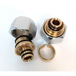 Фитинг компрессионный евроконус 16х2,0 х M24x19 Vieir для металлопластиковых труб PEX-AL-PEX