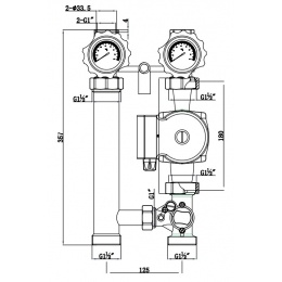Насосная группа Vieir прямого контура без насоса