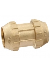 Муфта 32мм х 32мм Vieir компрессионная латунная для ПНД труб