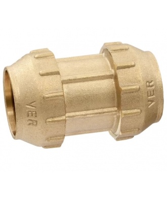 Муфта 32мм х 32мм Vieir компрессионная латунная для ПНД труб