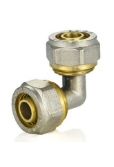 Угольник 16мм х 16мм Vieir обжим для металлопластиковых труб