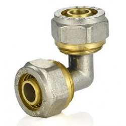 Угольник 16мм х 16мм Vieir обжим для металлопластиковых труб