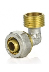 Угольник 26мм х 3/4"нр Vieir обжим для металлопластиковых труб