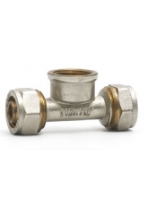 Тройник 16мм х 1/2"вр х 16мм Vieir обжим для металлопластиковых труб