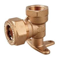 Угольник установочный 20мм х 3/4"вр, Vieir, для нержавеющей гофротрубы