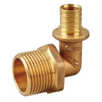 Угольник 20мм х 3/4"нр Vieir аксиальный для труб из сшитого полиэтилена