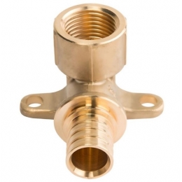 Угольник 16мм х 1/2"вр Vieir аксиальный с креплением для труб из сшитого полиэтилена