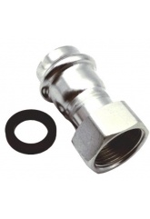 Соединение 18мм х 3/4" Vieir пресс раструб накидная гайка, для труб из нержавеющей стали