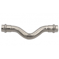 Обвод 15мм х 15мм Vieir пресс раструб-раструб для труб из нержавеющей стали