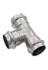 Тройник 18мм х 18мм х 18мм Vieir пресс раструб для труб из нержавеющей стали