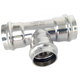 Тройник 15мм х 15мм х 15мм Vieir пресс раструб для труб из нержавеющей стали