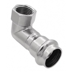 Угольник 18мм х 1/2"вр 90° Vieir пресс раструб для труб из нержавеющей стали