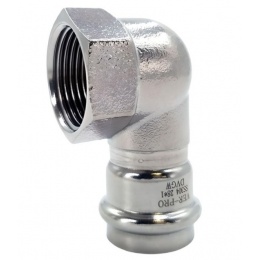 Угольник 18мм х 1/2"вр 90° Vieir пресс раструб для труб из нержавеющей стали