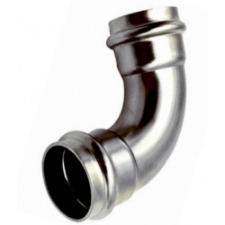 Угольник 18мм х 18мм 90° Vieir пресс раструб-раструб для труб из нержавеющей стали