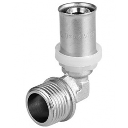 Угольник 16мм х 1/2"нр Vieir пресс, для металлопластиковых труб