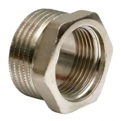 Футорка 1 1/2"нр х 1 1/4"вр Vieir никелированная латунная