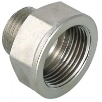 Переходник 1"вр х 3/4"нр Vieir под ключ никелированный латунный