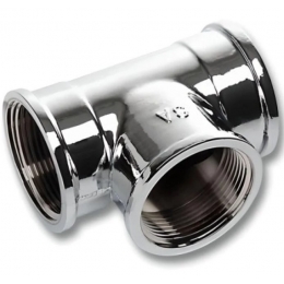 Тройник 1"вр Vieir хромированный латунный