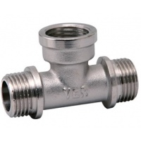 Тройник 1/2"нр х 1/2"вр х 1/2"нр Vieir никелированный латунный