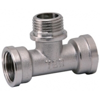 Тройник 1/2"вр х 1/2"нр х 1/2"вр Vieir никелированный латунный